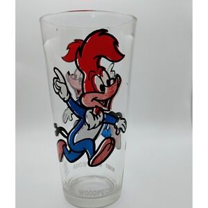 Vintage 1970's Pepsi Walter Lantz Looney Tunes‎ Woody Woodpecker Drinking Glass